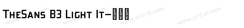 TheSans B3 Light It字体转换